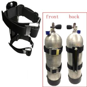 Scuba Diving Single Tank Adapter with 2 Tank Straps